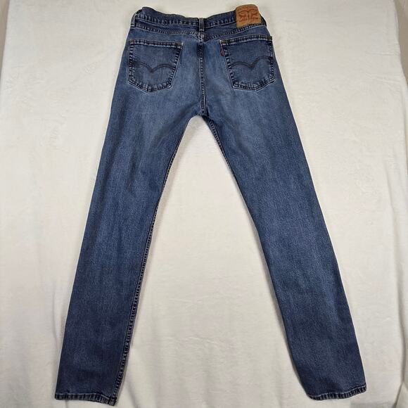 Levi's 505 Jeans Mens Denim Pants 34x36 Jeans Medium Wash 0815 - Picture 2 of 10
